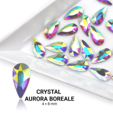 Formakő csepp alakú - 4x8mm - Crystal AB 20db körömdíszítő