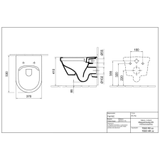  Formo mélyöblítésű, fali WC, CleanFlush, fehér szaniter