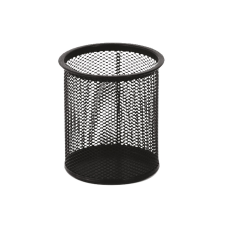 Fornax Fémhálós írószertartó pohár kerek , fekete (A-104703) (A-104703) fémhálós tároló
