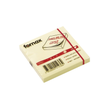 Fornax Jegyzettömb FORNAX öntapadós 75X75 mm sárga 100lap jegyzettömb