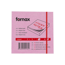 Fornax Jegyzettömb öntapadó, 75x75mm, 80lap, Fornax neon rózsaszín jegyzettömb
