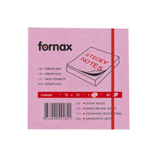 Fornax Jegyzettömb öntapadó, 75x75mm, 80lap, Fornax neon rózsaszín post-it