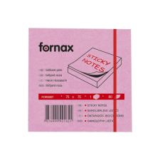 Fornax Jegyzettömb öntapadó, 75x75mm, 80lap, Fornax neon rózsaszín post-it