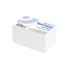Fornax Kockatömb 6,5x9,5x5cm, ragasztás nélküli Fornax fehér jegyzettömb