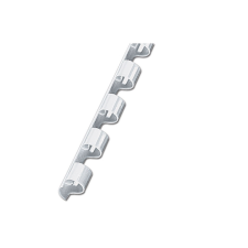 Fornax Spirál műanyag, 10mm, 100 db/doboz, Fornax fehér spirálozó gép