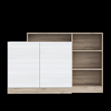 FORTE BODIL KOMÓD 149,7X94,3X39,2CM HAVAS-BIANCO TÖLGY bútor