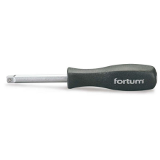 FORTUM garancia csavarhúzó markolat dugófejekhez, 1/4&quot;, 150 mm; racsnis karral hajtható FORTUM dugókulcs