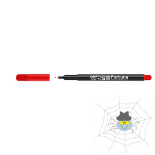 Fortuna Alkoholos marker FORTUNA OHP F piros filctoll, marker