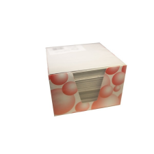 Fortuna Írótömb FORTUNA fehér 9x9x6 cm mintás tartó jegyzettömb