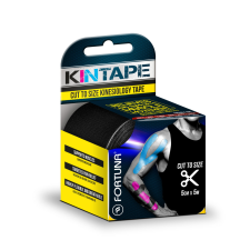  Fortuna kineziológiai tapasz fekete 5cmx5m 1 db reform élelmiszer