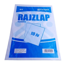 Fortuna Rajzlap FORTUNA A/3 félfamentes 10 ív/csomag rajzlap