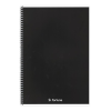 Fortuna Spirálfüzet vonalas FORTUNA Monocolor A/5 70 lapos fekete