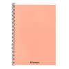 Fortuna Spirálfüzet vonalas FORTUNA Monocolor A/5 70 lapos pasztell barack