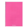 Fortuna Spirálfüzet vonalas FORTUNA Monocolor A/5 70 lapos rózsaszín