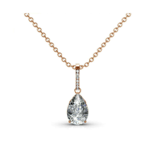 Fortuna - Swarovski kristályos nyaklánc díszdobozban - fehér nyaklánc