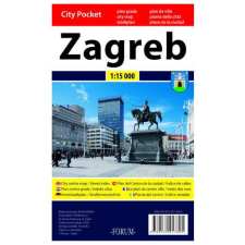 Forum Zágráb térkép, Zágráb várostérkép Forum 1:15 000 térkép