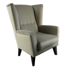  Fotel-füles, bézs/fekete, RODEZA bútor