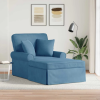  Fotel Loungba Szoknyával Kék 91 x 157 x 91 cm Kábelt Szövet