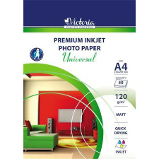 Fotópapír, tintasugaras, A4, 120 g, matt, VICTORIA PAPER "Universal" fénymásolópapír