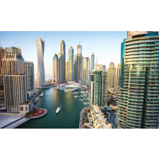 Fotótapéta Dubai jachtkikötő tapéta, díszléc és más dekoráció