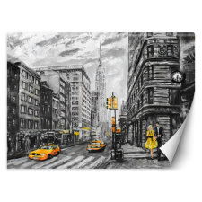  Fotótapéta, New York taxi - 300x210 cm tapéta, díszléc és más dekoráció