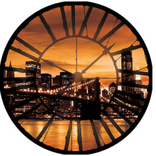  Fotótapéta Óra  Napnyugta in New York Vlies tapéta, díszléc és más dekoráció