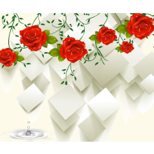  Fotótapéta Piros és négyzet alakú rózsák, 350 x 200 cm tapéta, díszléc és más dekoráció