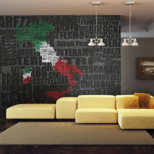 Fotótapéta térkép - Text map of Italy Olaszország térkép 450x270 térkép