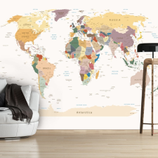 Fotótapéta térkép - World Map Világtérkép 100x70 térkép