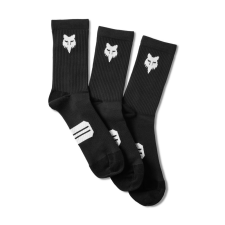 FOX Kerékpáros zokni FOX 6" Ranger Sock Prepack 3 pár fekete S/M (39-42) férfi edzőruha