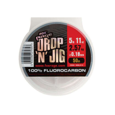FOX rage drop &#039;n&#039; jig fluorocarbon drop &#039;n&#039; jig fluorocarbon - 0.18mm 2.57kg / 5.67lb fluorcarbon... horgászzsinór