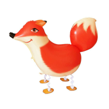 Fox, Róka sétáló fólia lufi 69 cm party kellék