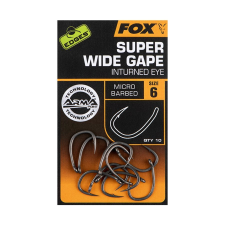 FOX Super Wide Gape horog 10db teflon bevonattal teflon bevonattal - 6 horog