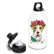  Fox Terrier vízfestmény - Fehér Bögre kulacs, kulacstartó