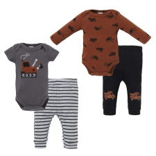 Foxy Baby Pamut Rövid és hosszú ujjú body + nadrág szett (56) - Markolók babaruha szett