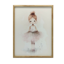 FRAME WALL PLAKÁT TÁNC A KIS HERCEGNŐ 70x100 FEKETE grafika, keretezett kép
