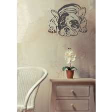  Francia Bulldog fekvő falmatrica tapéta, díszléc és más dekoráció