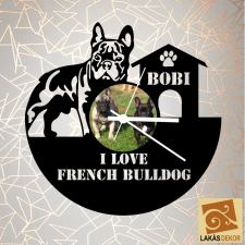 Francia bulldog, kutyaóllal falióra