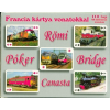 Francia kártya vonatokkal /110 lap, 60 különböző mozdony