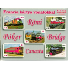 Francia kártya vonatokkal /110 lap, 60 különböző mozdony kártyajáték