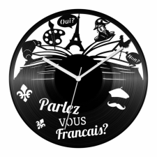  Francia nyelvtanár bakelit óra falióra
