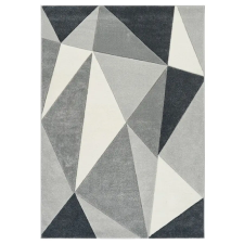  Franco collection szőnyeg 200 x 290 cm - Fekete, szürke, fehér 0A0444 lakástextília
