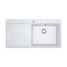 Franke MTG 611 mosogatótálca,gleccser fehér,100x51.5cm, jobbos mosogatótálca