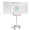 Franken Flipchart tábla 68x105cm, mágneses, 2 db segédkarral, 5 görgős Premium line Franken