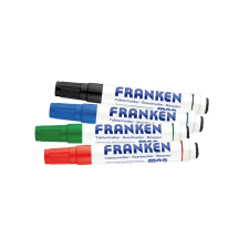 Franken Táblamarker készlet, 1-3mm, kerek, antibakteriális mágneses, Franken, 4 klf. szín filctoll, marker