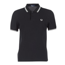 Fred Perry Rövid ujjú galléros pólók SLIM FIT TWIN TIPPED Fekete EU L