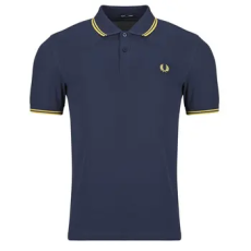 Fred Perry Rövid ujjú galléros pólók TWIN TIPPED FRED PERRY SHIRT Tengerész EU XL