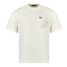 Fred Perry Rövid ujjú pólók POCKET DETAIL T-SHIRT Bézs EU L