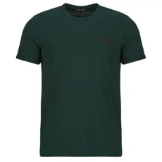 Fred Perry Rövid ujjú pólók RINGER T-SHIRT Zöld EU XS