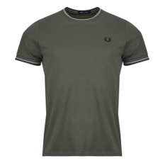 Fred Perry Rövid ujjú pólók TWIN TIPPED T-SHIRT Zöld EU S